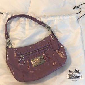 Coach Poppy Patent Leather Purple Crossbody